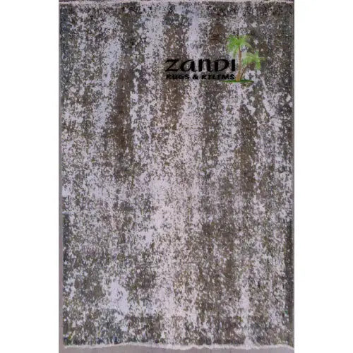 One Of The Kind Hand Knotted Persian Modern Rug 9'X6'11" zandirugs